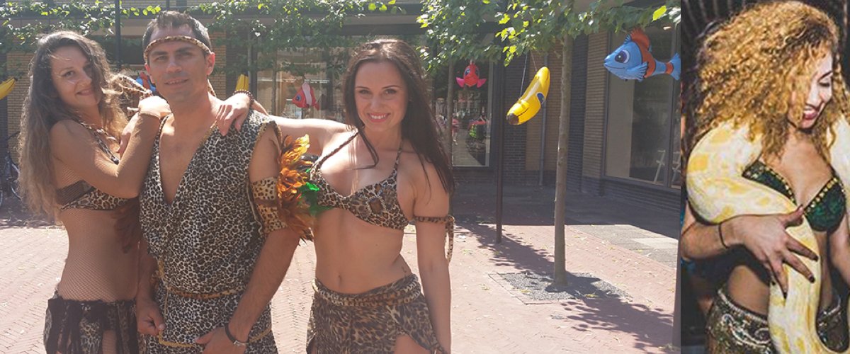 Exotische show voor tropische feesten